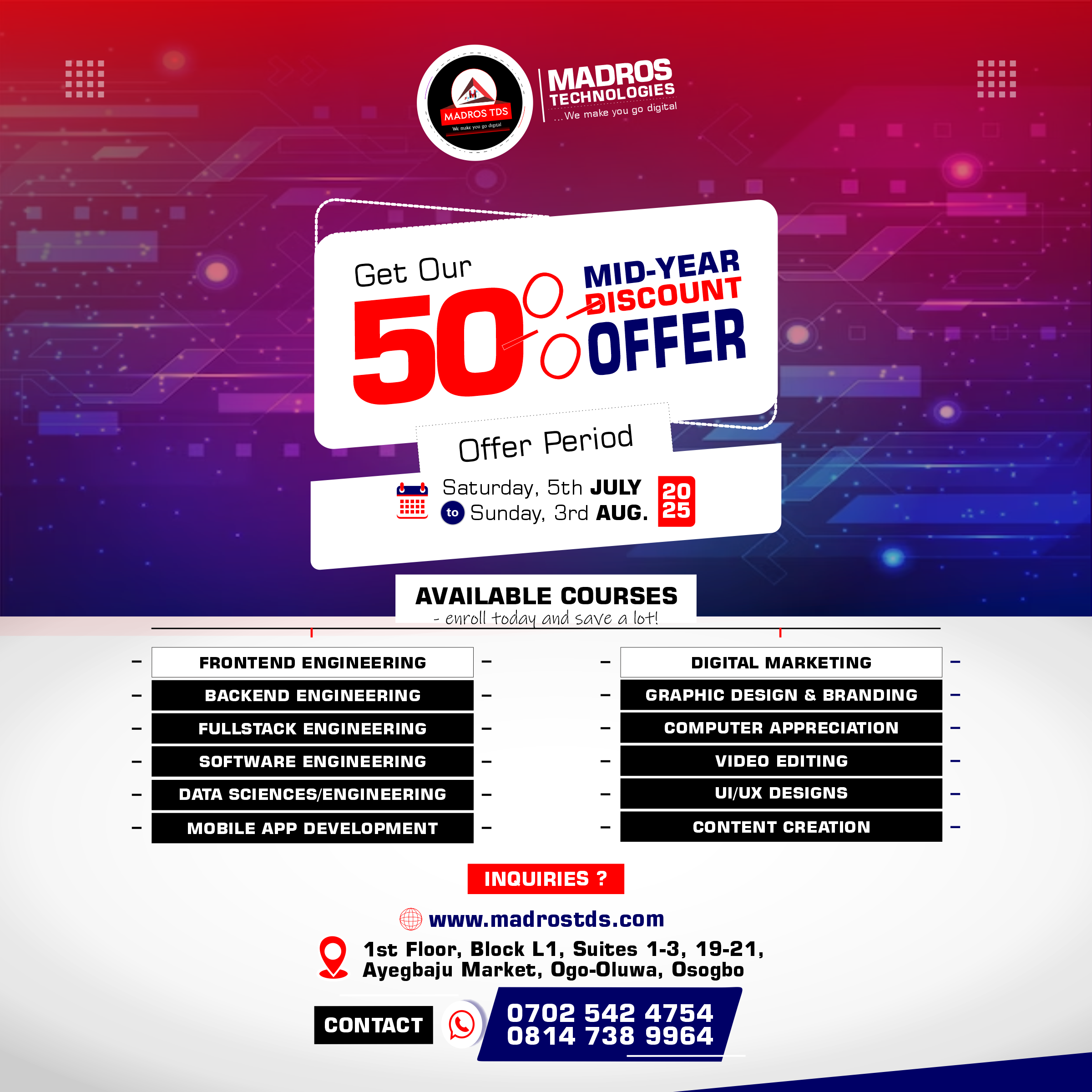 2025 Mid Year Offer